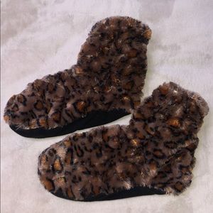 cheetah slippers